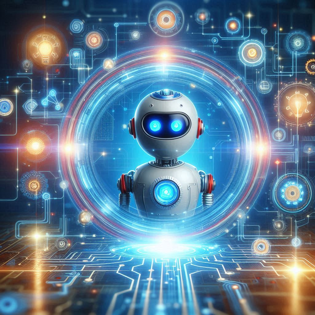 simple image of AI for article